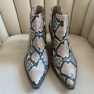 Snake skin booties | Vince Camuto | LIKE NEW only worn a handful of times. |